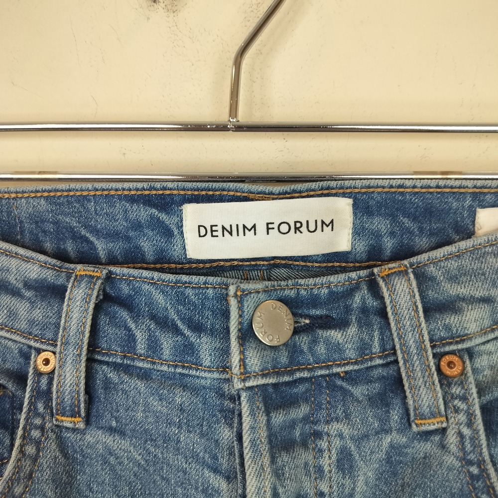 Denim Forum Aritzia Yoko High Rise Slim Jeans Size 30 Womens Button Fly - Picture 5 of 12